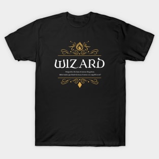 RPG Wizard Wizard Dungeons Crawler and Dragons Slayer T-Shirt